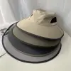 Sun hat for men, summer outdoor fishing hat, wide-brimmed, neck-protecting fisherman's hat, breathable, sun-protective and skin-protecting Specification image